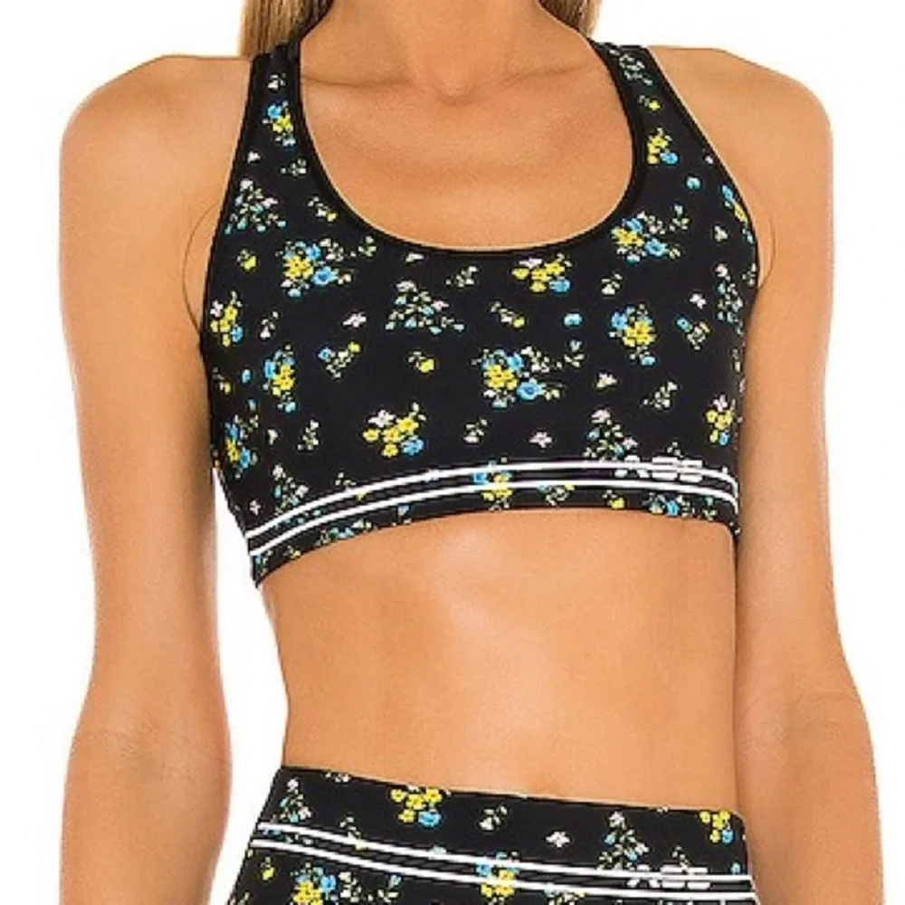 Adam Selman Cross-Back Floral Sports Bra - Picture 13 of 14